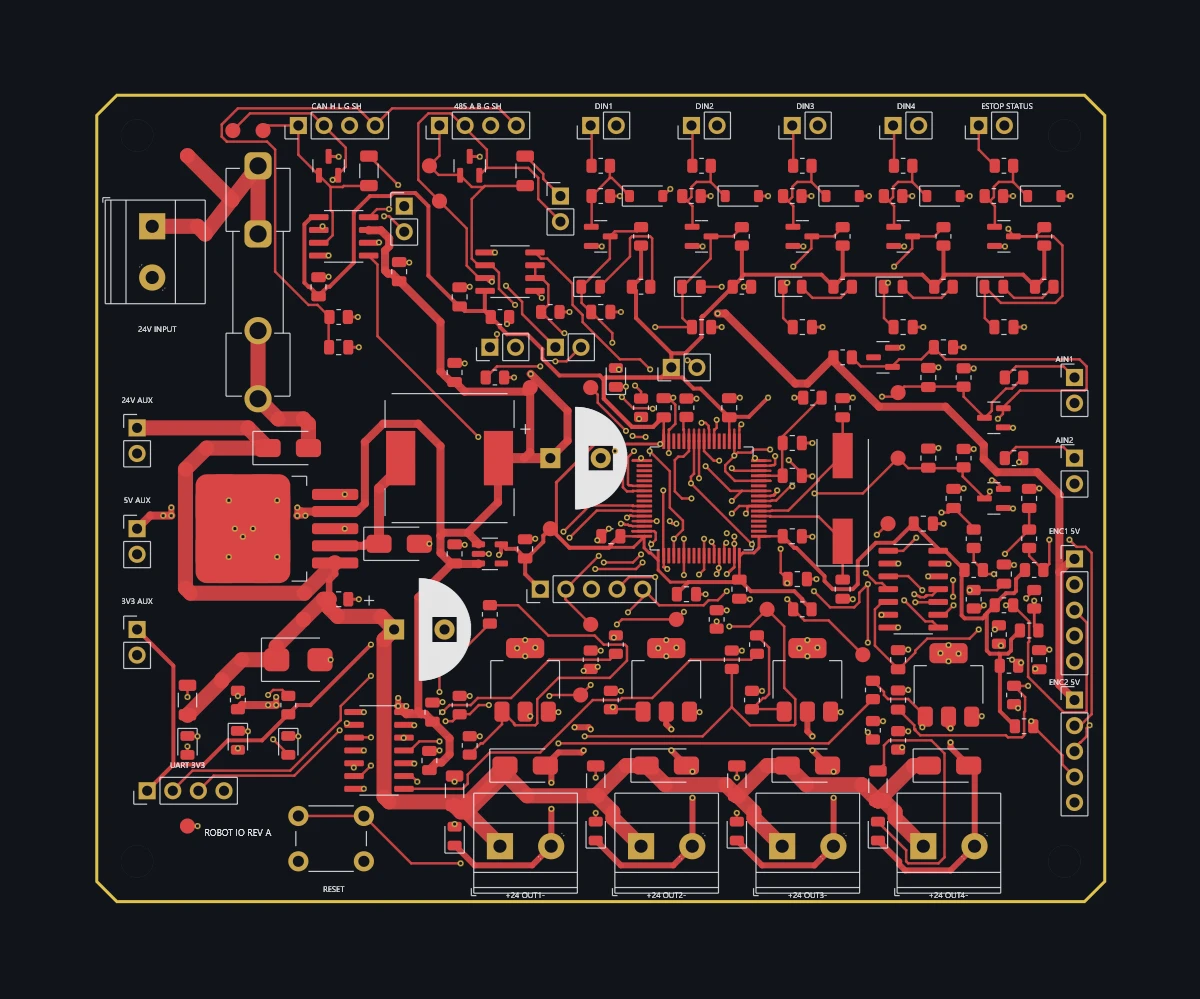 Robot peripheral controller, archived routed top copper